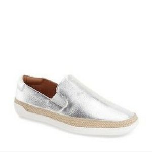 GENTLE SOULS BY KENNETH COLE GENUINE LEATHER WOVEN SOLE ETTA SLIP-ON WOMEN'S 8